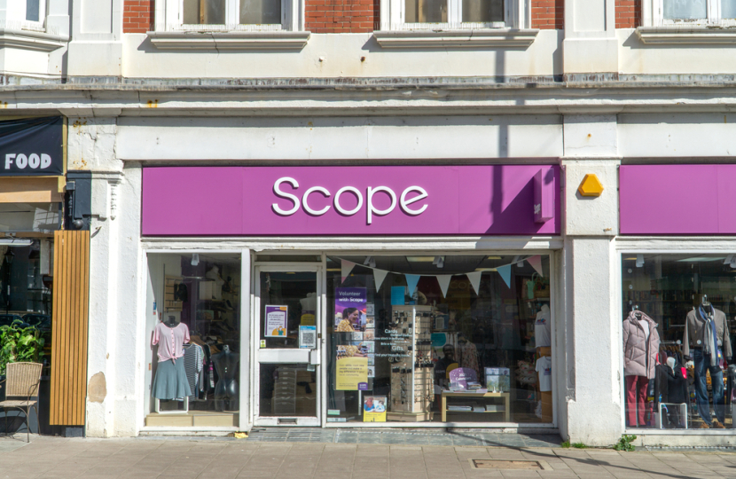 Scope charity shop 