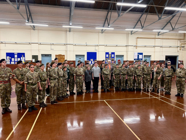 Lia with Army Cadets