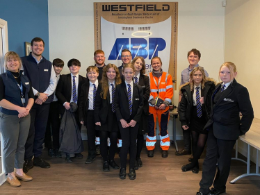 Students from the John Whitgift Academy at AB Ports